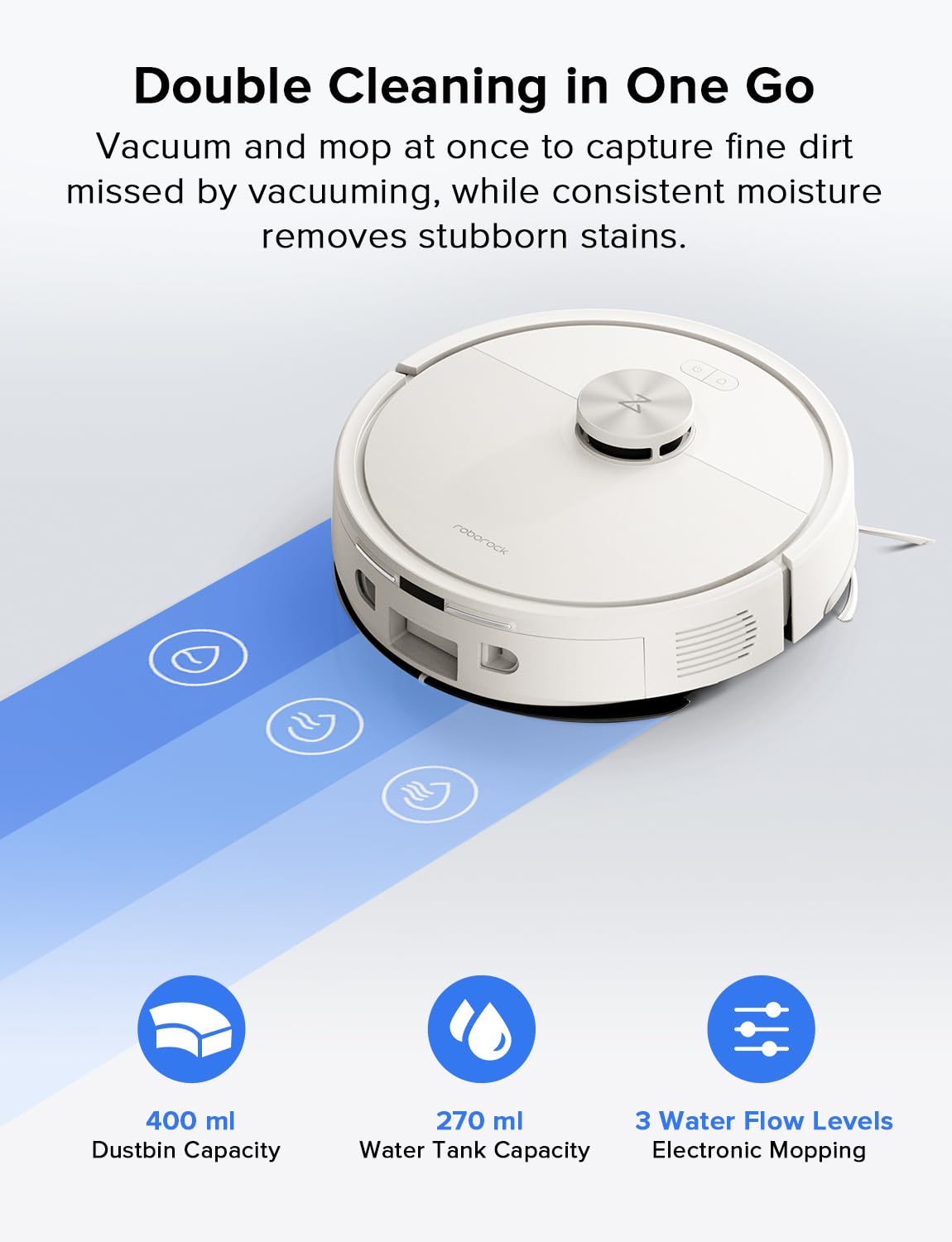 roborock Q7 L5 Robot Vacuum and Mop Combo, 8,000Pa Suction