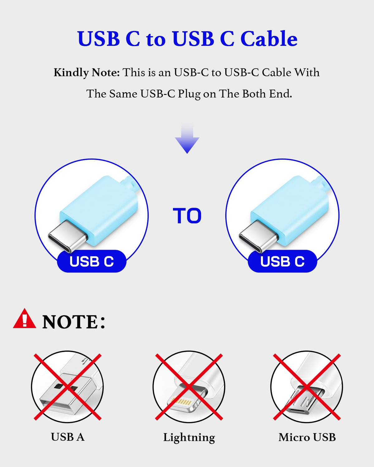 Type C Charger Fast Charging 2-Pack 25W Long 6FT USB C Cable