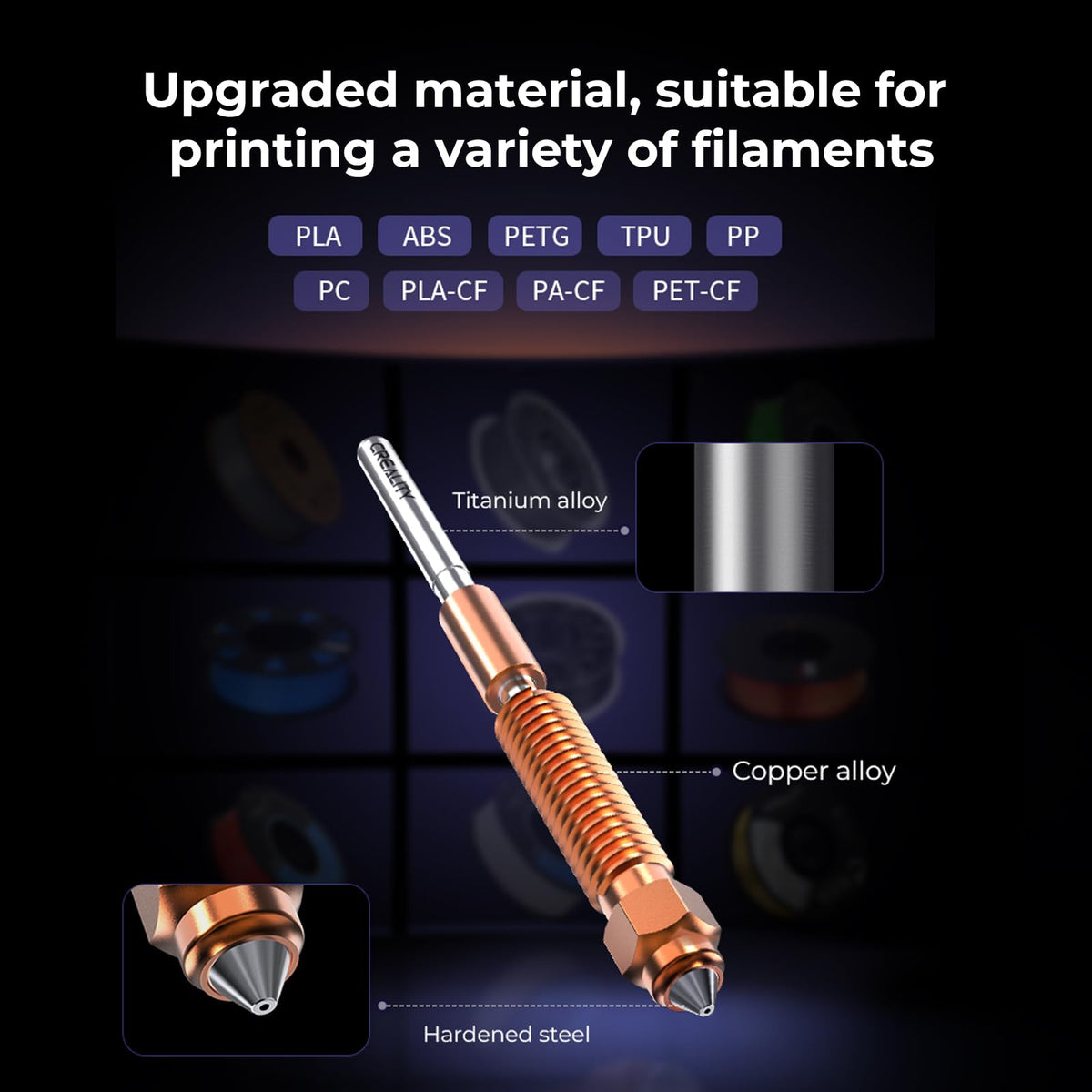 Creality K2 Plus Direct Drive Extruder Kit, 6.25:1 Dual Gear Extruder with Filament Break Sensor, Compact & Lightweight for Smooth Feeding, for K2/K2 Pro/K2 Plus 3D Printers