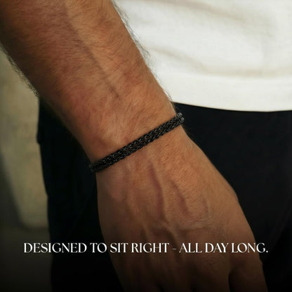 Galis Mens Bracelet - Stainless Steel, Non Tarnish Rope Chain Bracelets, Stylish Fathers Day Gift for Dad, Husband, Boyfriend.