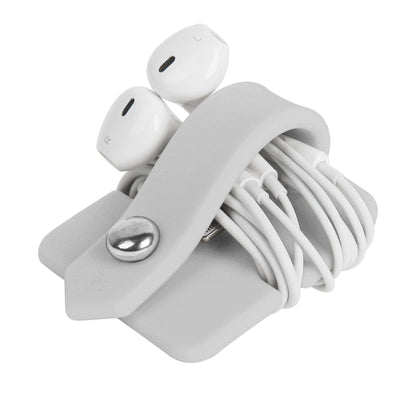 Headphone Case Cord Organizer Earbuds Holder Earphones Case Wrap Winder Headset Keeper Cord Manager Cable Organizer Black
