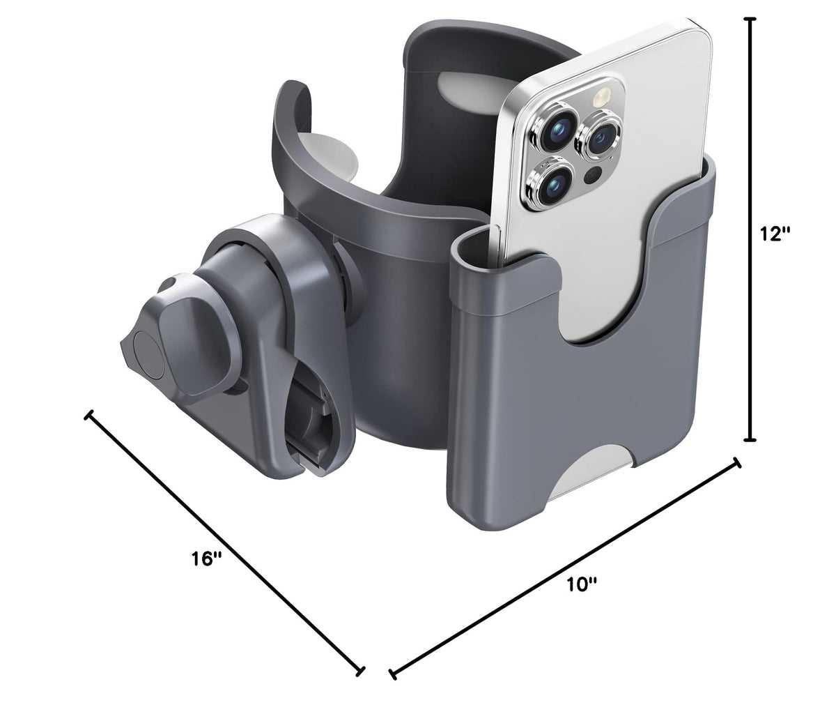 2-Pack Cup Holder for Walker: Wheelchair Cup Holder for Seniors and Adults