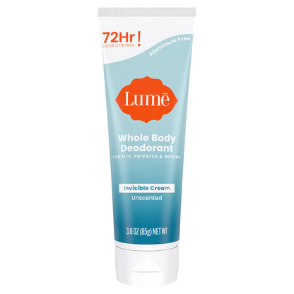 Lume Whole Body Deodorant - Cream Tube - 3 oz, 2 pk (Soft Powder)