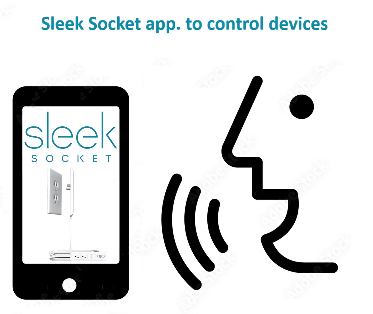 Sleek Socket Original & Patented Ultra-Thin Outlet Concealer with Cord Concealer Kit, Flat Extension Cord with Multi Outlets Power Strip, Ideal for Home Improvement, Hide Bulky and Messy Cords