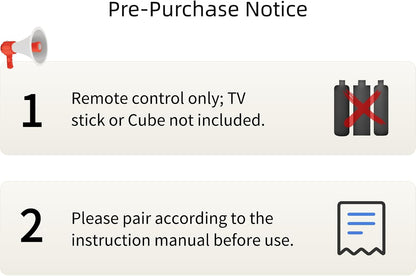 Replacement Voice Remote for Fire Stick, TV Cube, Amazon Fire Smart TV