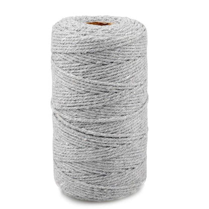 jijAcraft 50M White Cotton String: 2MM Cooking String for DIY Crafts