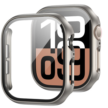 JZK Screen Protector Case for Apple Watch Series 11/10 42mm,Carbon Fibre