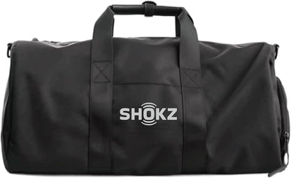 SHOKZ OpenDots ONE (Black) Open Ear Headphones Gym Bag for Sports, Workout & Travel, Black