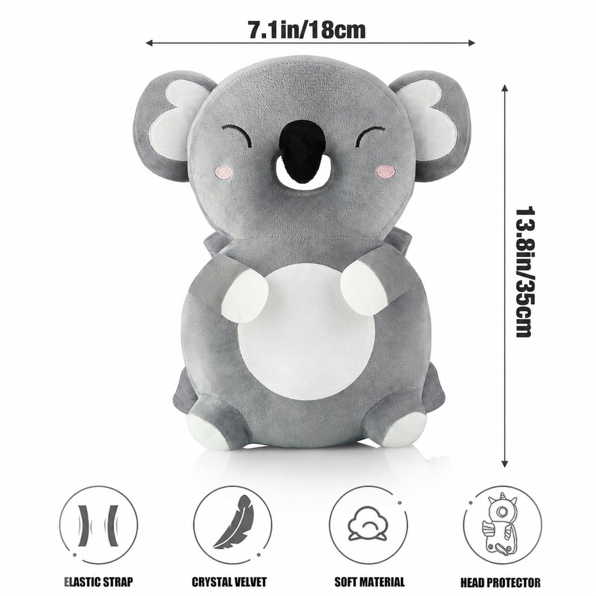 PandaEar Baby Head Protection Backpack, Toddler Walking Head Protector