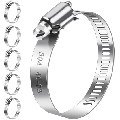 Bolatus Hose Clips 6-51 mm, 22 Pcs Hose Clamp Stainless Steel 304