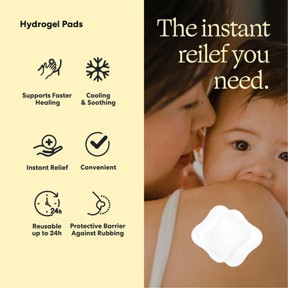 Medela Soothing Hydrogel Pads for Nipples, Reusable 24 Hours, Pack of 4