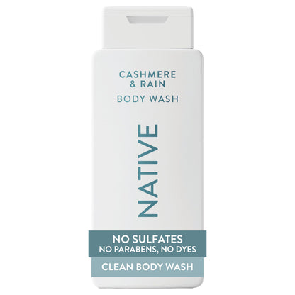 Native Clean Body Wash for Women & Men, Powder & Cotton Scent, 18 fl oz
