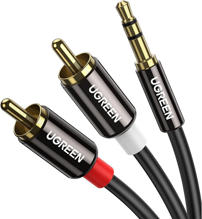 UGREEN 3.5mm to RCA Cable, 16FT 2RCA Male to Aux Audio Adapter, HiFi Sound