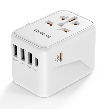 TESSAN Universal Travel Adapter Worldwide with 2 USB C for EU USA AU