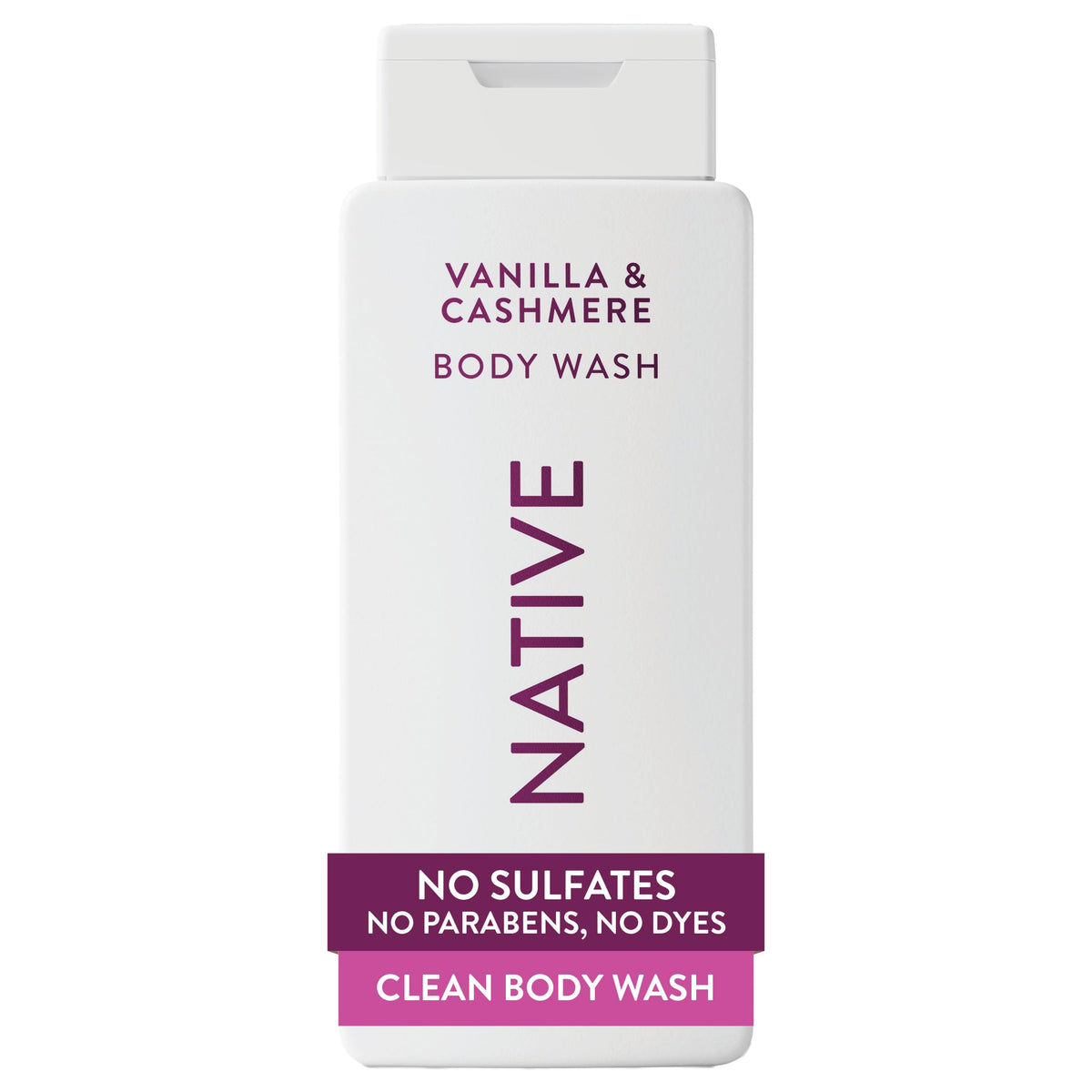 Native Clean Body Wash for Women & Men, Powder & Cotton Scent, 18 fl oz