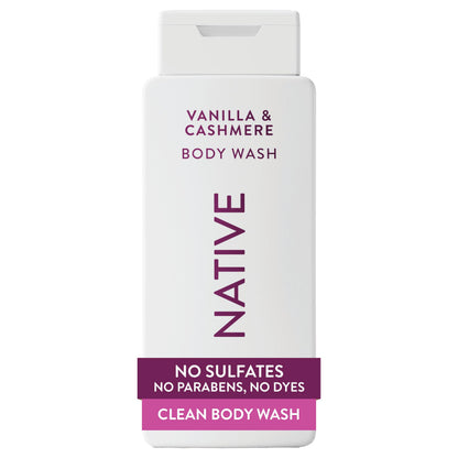 Native Clean Body Wash for Women & Men, Powder & Cotton Scent, 18 fl oz