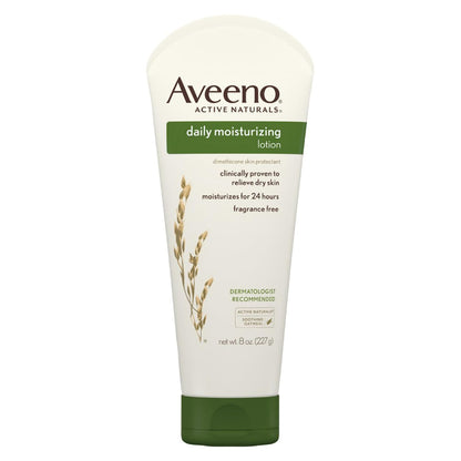 Aveeno Daily Moisturizing Body Lotion, Fragrance-Free, 18 fl. oz