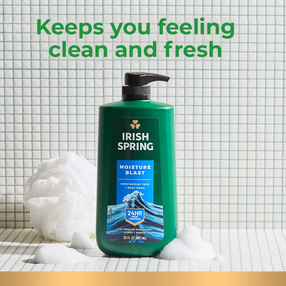 Irish Spring Body Wash for Men, Original Scent, 887 mL