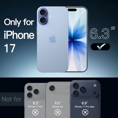 JETech Case for iPhone 17, Anti-Yellowing, Clear