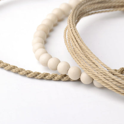 Mezcla Vida Handmade Natural Stone Beaded Healing Bracelet Gift for Men Adjustable Rope String Bracelet