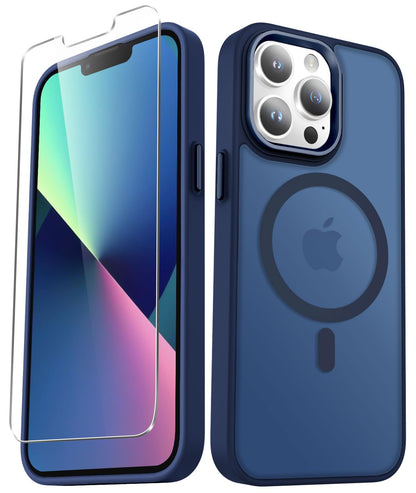 for iPhone 14 Plus Case, Matte Magnetic Phone Case, Lavender Purple