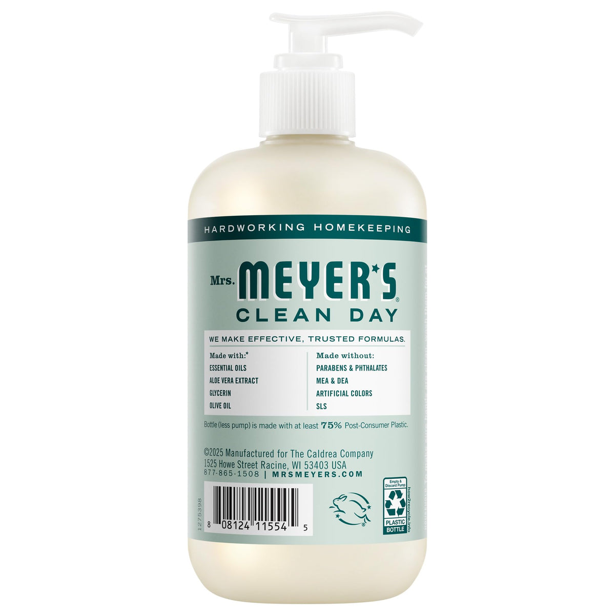 MRS. MEYER'S CLEAN DAY Liquid Hand Soap, Lemon Verbena, 12.5 fl oz, 3 Pack