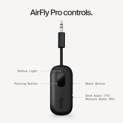 Twelve South AirFly SE, Bluetooth Wireless Audio Transmitter Adapter, White