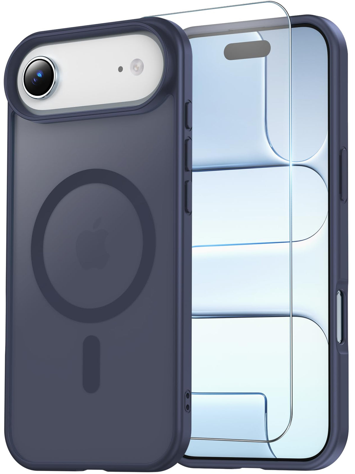 Temdan for iPhone AIR Case with Screen Protector Beige