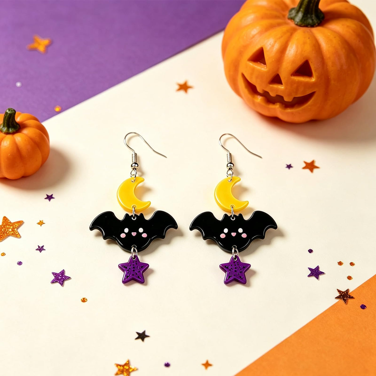 Hocus Pocus Earrings for Women Spooky Witch Halloween Pumpkin Earrings Halloween Accessories Witch Jewelry