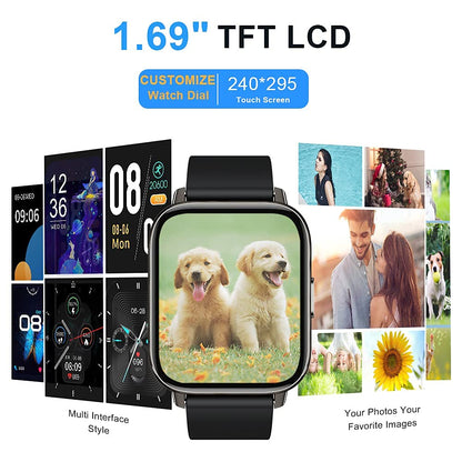 Motast Smart Watch, Fitness Tracker 1.69'' HD for Men Women,