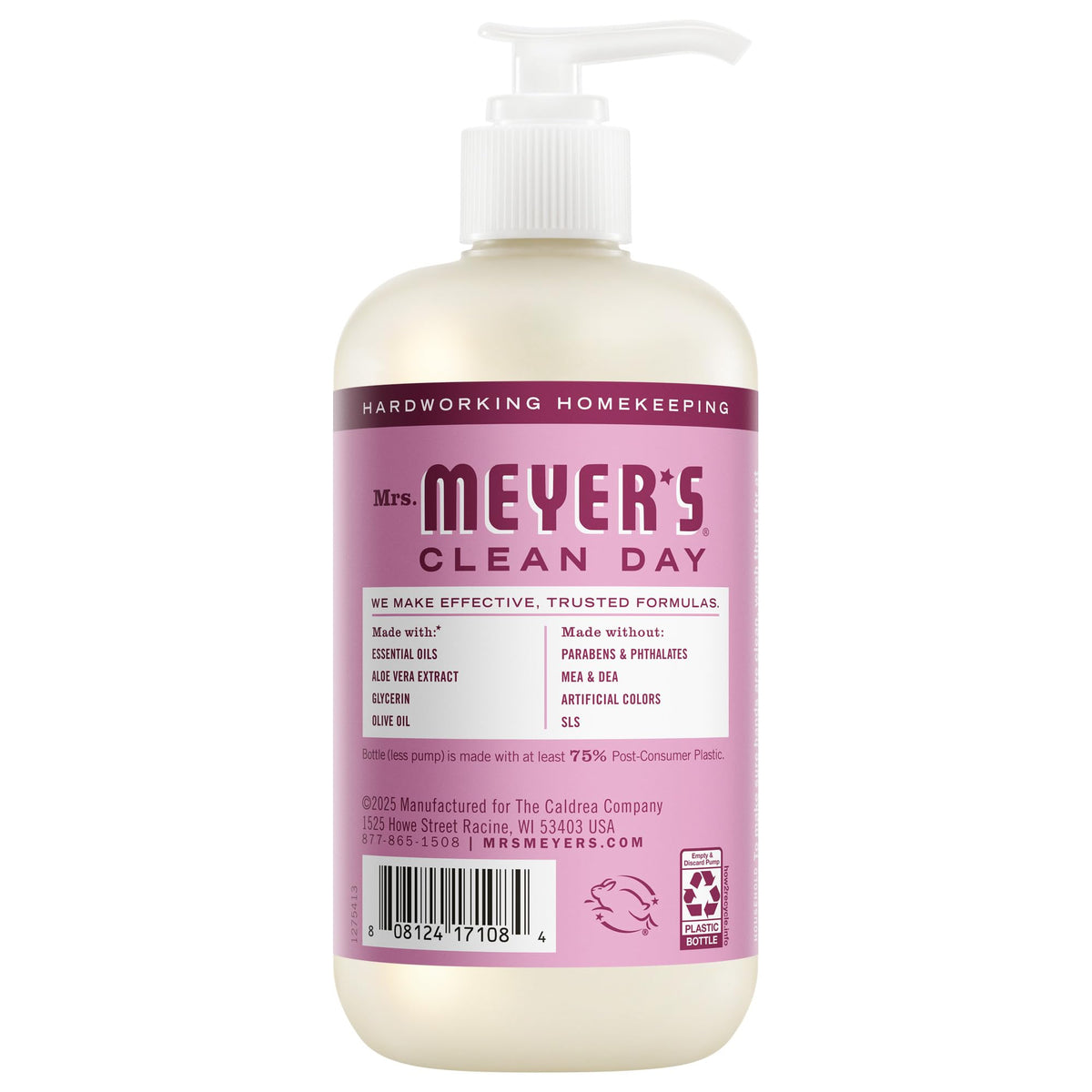 MRS. MEYER'S CLEAN DAY Liquid Hand Soap, Lemon Verbena, 12.5 fl oz, 3 Pack