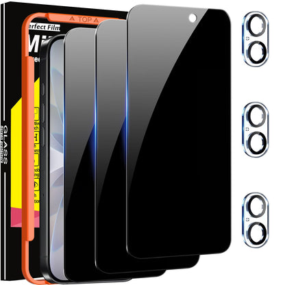 Milomdoi Privacy Screen Protector for iPhone 18 Pro Max, Tempered Glass