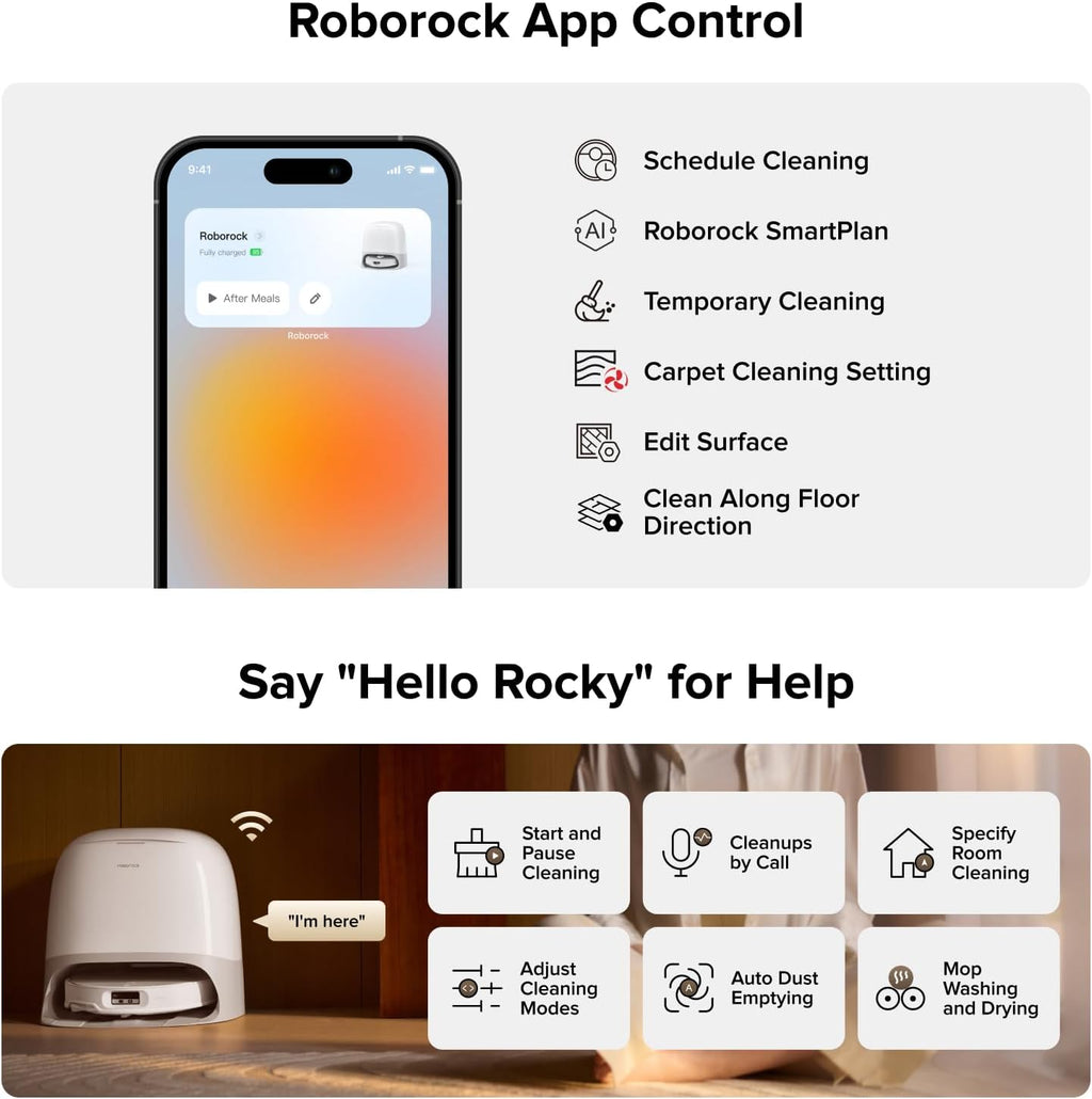 roborock Qrevo CurvX Robot Vacuum and Mop, 22,000Pa Suction