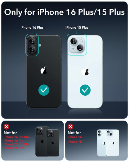ESR 3 Pack for iPhone 17/iPhone 16 Pro Screen Protector, Align Frame