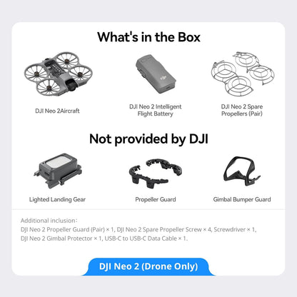 DJI Neo2(Drone Only)with Light Landing Gear, Propeller Guard, Gimbal Bumper