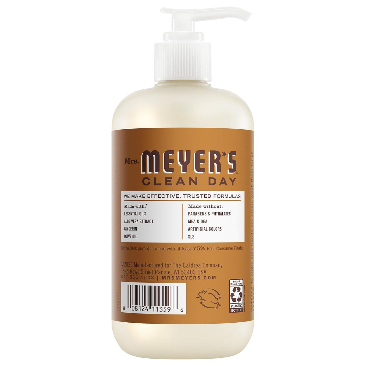 MRS. MEYER'S CLEAN DAY Hand Soap, Acorn Spice Scent, 12.5 Fl Oz Bottle
