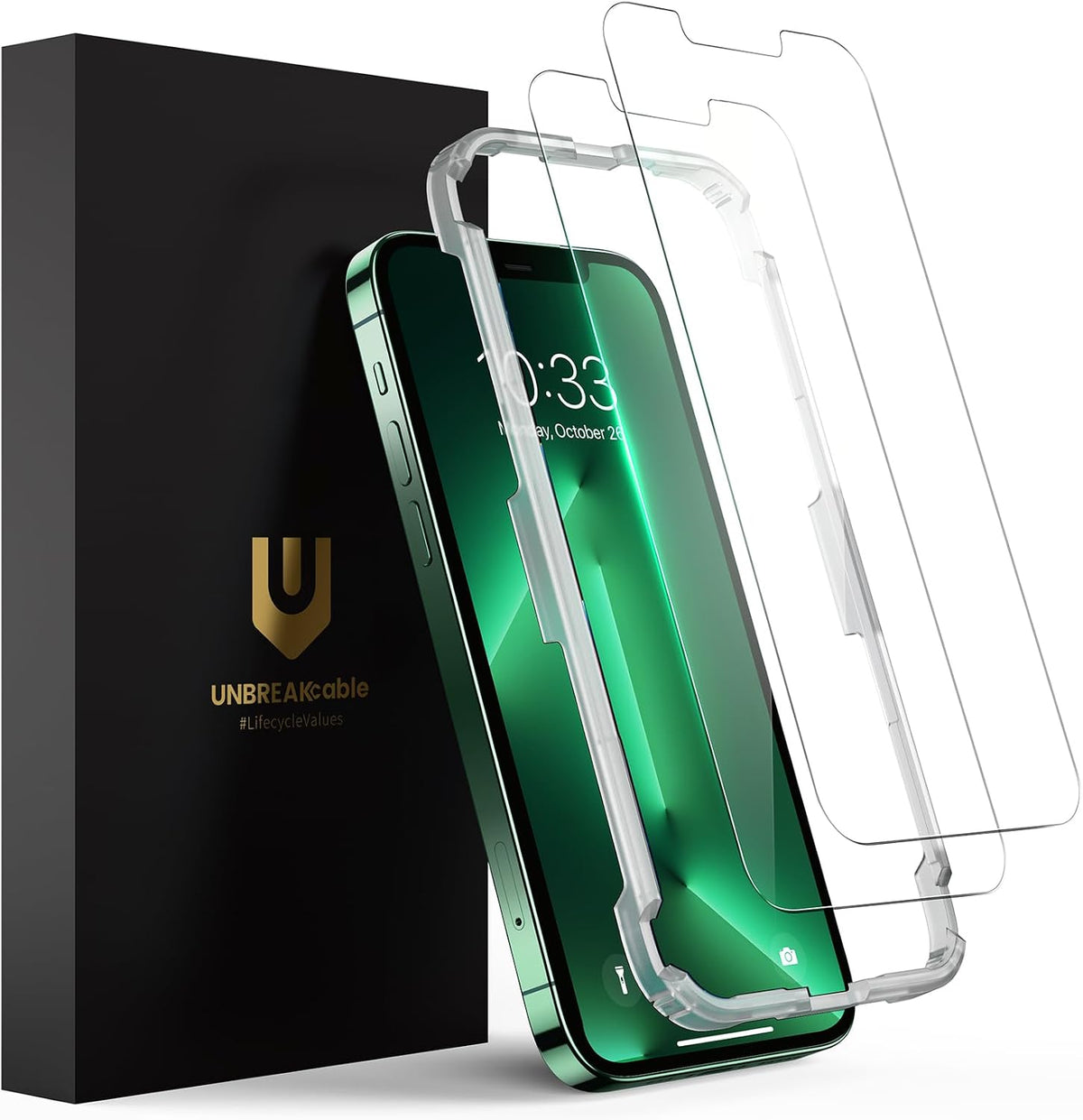 UNBREAKcable 2-Pack Screen Protector for iPhone 14 Plus/13 Pro Max