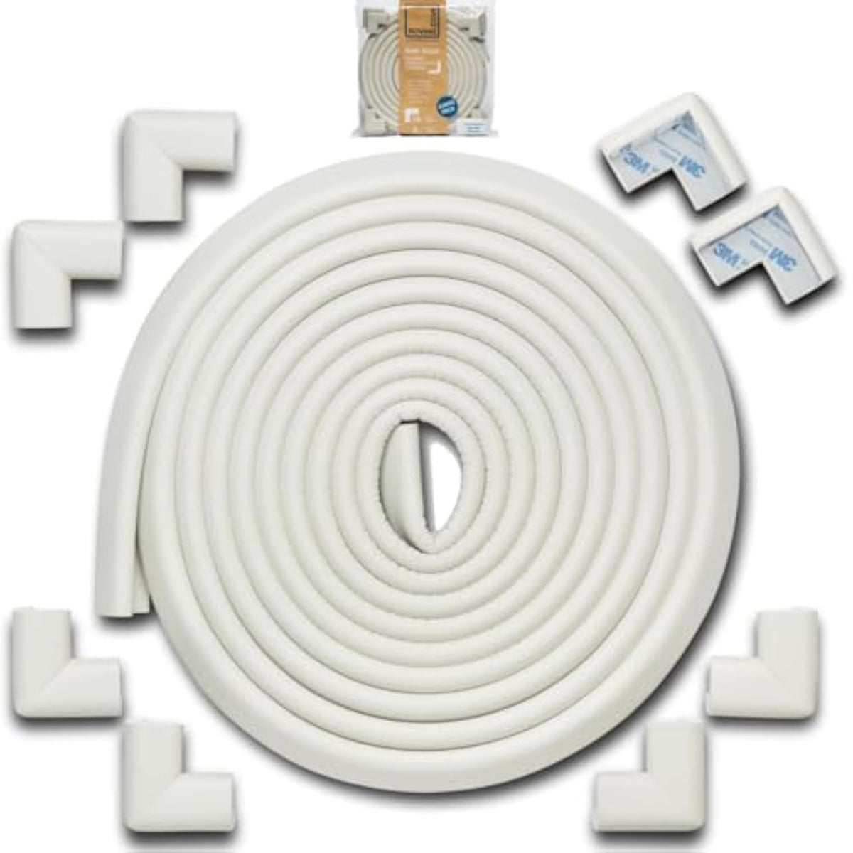 Roving Cove Baby Proof Corner Edge Protector, Small 15ft Edge 4 Corners