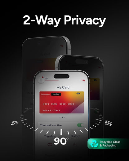 ZAGG Glass Elite Privacy Screen Protector for iPhone 17 Pro Max