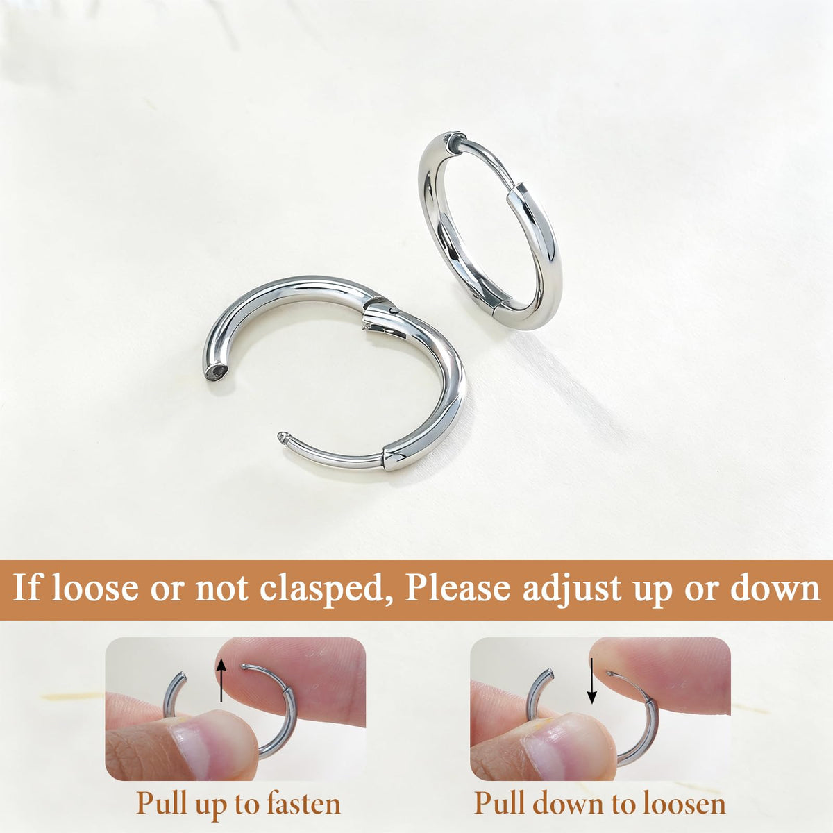 1Pair 316L Surgical Steel Opal Small Hoop Earrings for Women Hypoallergenic Medical Grade Lightweight For Cartilage Helix Daith Tragus Lobe Piercing Jewelry