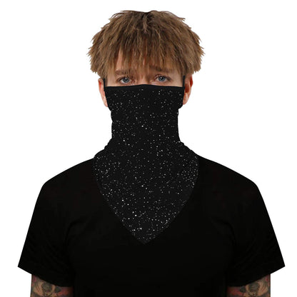 YAYOUREL Neck Gaiter Face Mask Bandanas for Men Women UV Face Scarf Cover Ear Loop Hole Facemask for Fishing Running Cycling