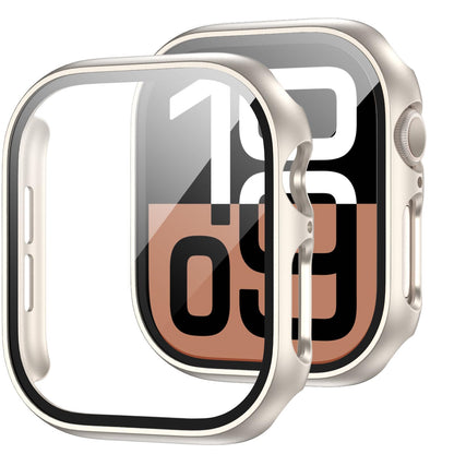 JZK Screen Protector Case for Apple Watch Series 11/10 42mm,Carbon Fibre