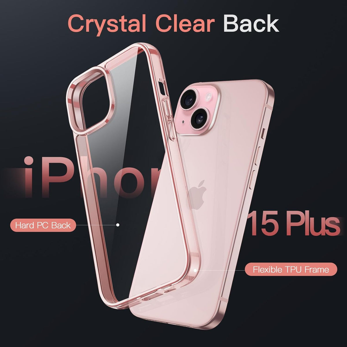JETech Case for iPhone 15, Anti-Yellowing, Green