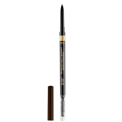 L'Oreal Paris Makeup Brow Stylist Definer Waterproof Eyebrow Pencil, Ultra-Fine Mechanical Pencil, Draws Tiny Brow Hairs and Fills in Sparse Areas and Gaps, Dark Brunette, 0.11 Ounce (Pack of 2)