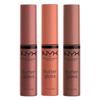 NYX PROFESSIONAL MAKEUP Butter Gloss, Non-Sticky Lip Gloss - Sugar Glass ,Clear