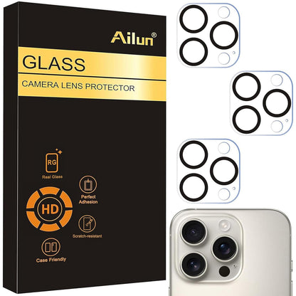 Ailun 3 Pack Camera Lens Protector for iPhone 17 Pro Max, Tempered Glass