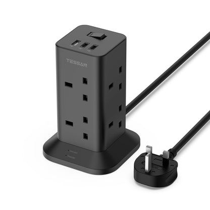 TESSAN Tower Extension Lead 5M with USB C Slots