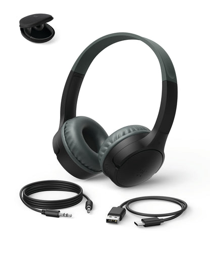 Belkin SoundForm Mini Kids Headphones, Wireless&Wired, 30H Playime, School