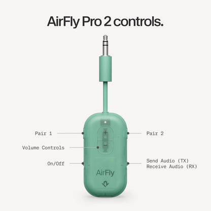 Twelve South AirFly SE, Bluetooth Wireless Audio Transmitter Adapter, White