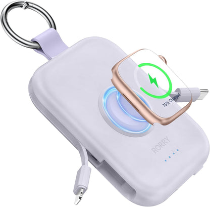 RORRY CharmGo Portable Charger, 5000mAh Portable Charger Power Bank